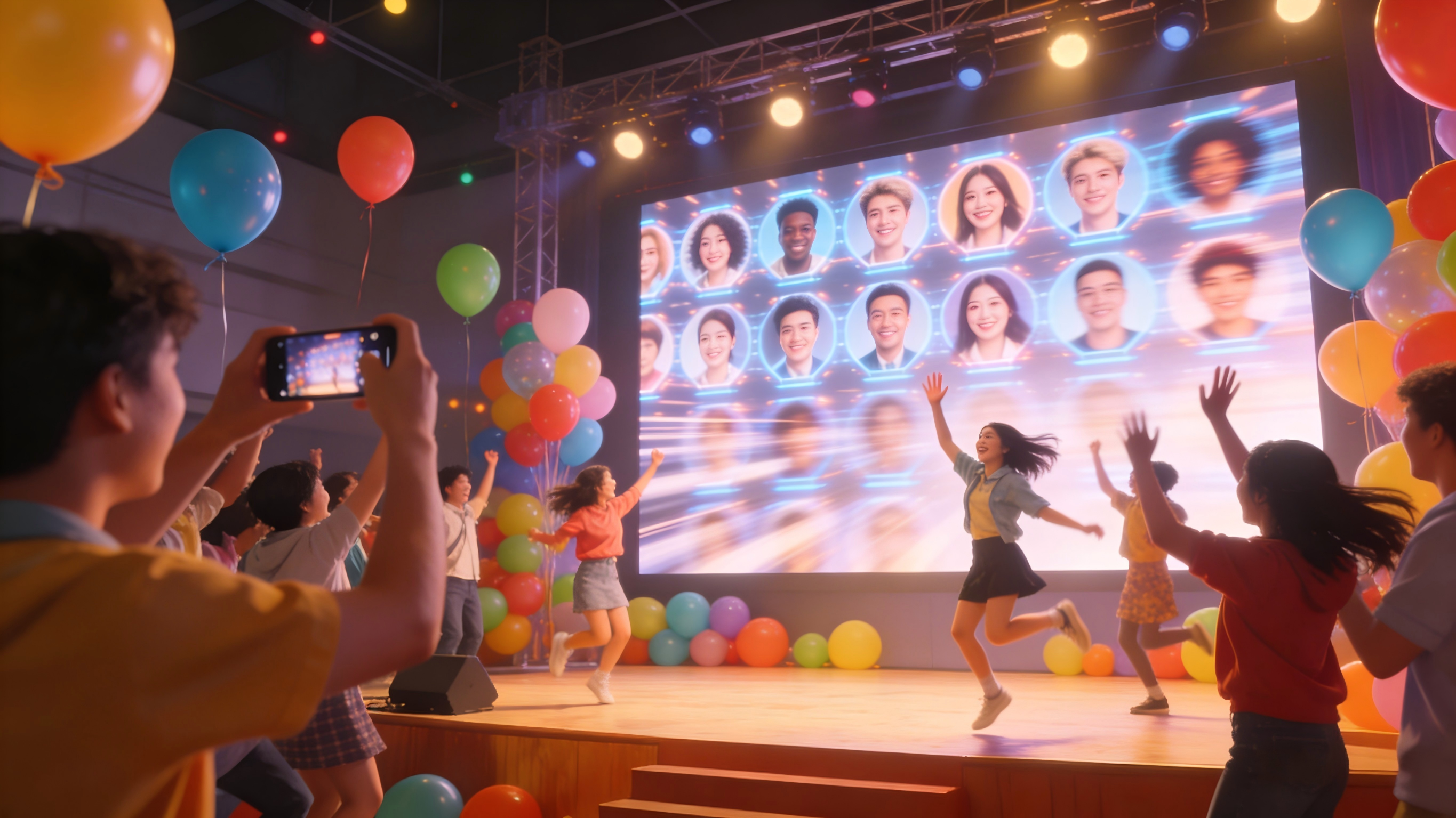 毕业市集大屏突然宕机，没想到被一个互动工具救了场