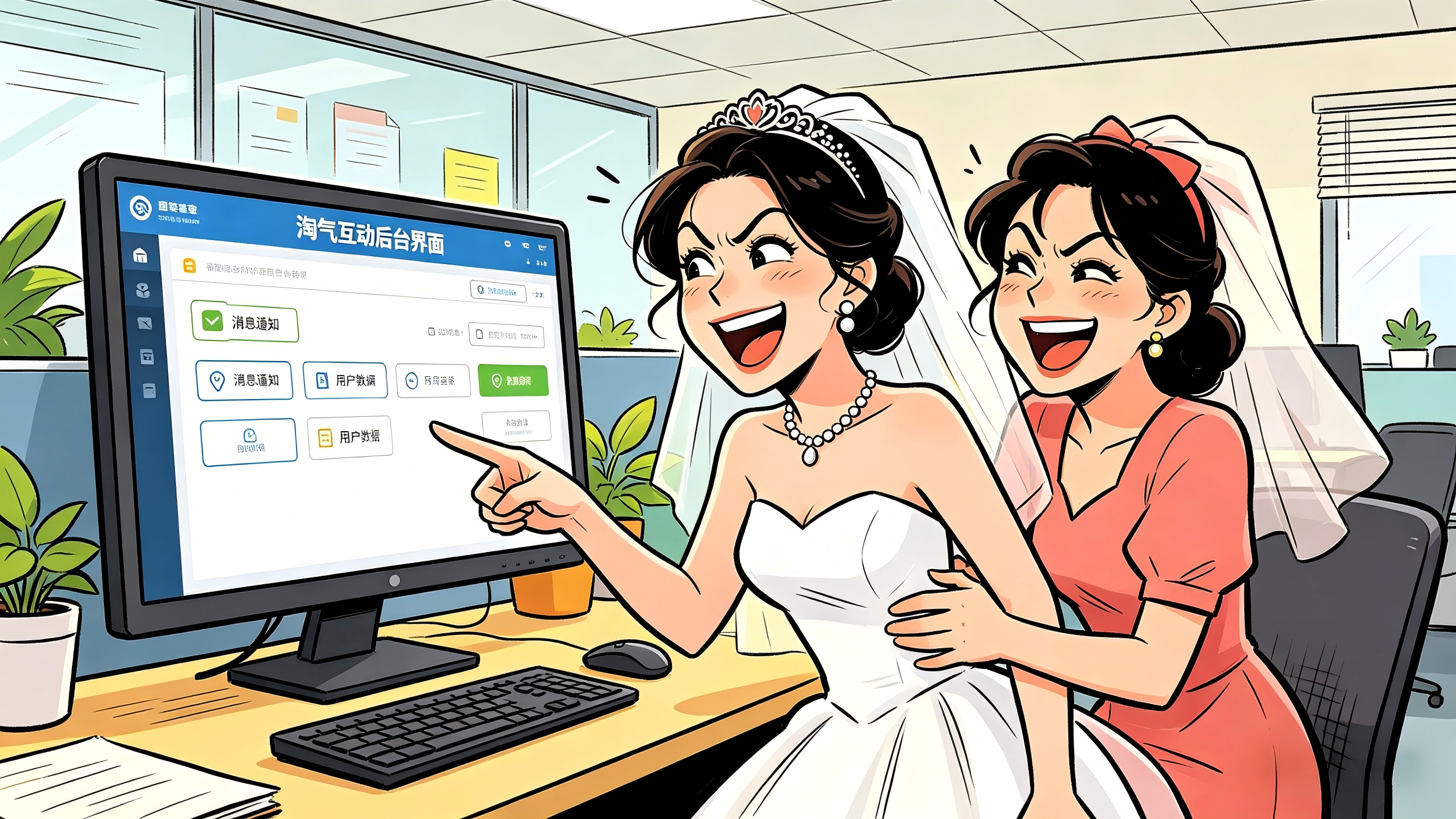 淘气互动婚礼场景搞笑反转故事