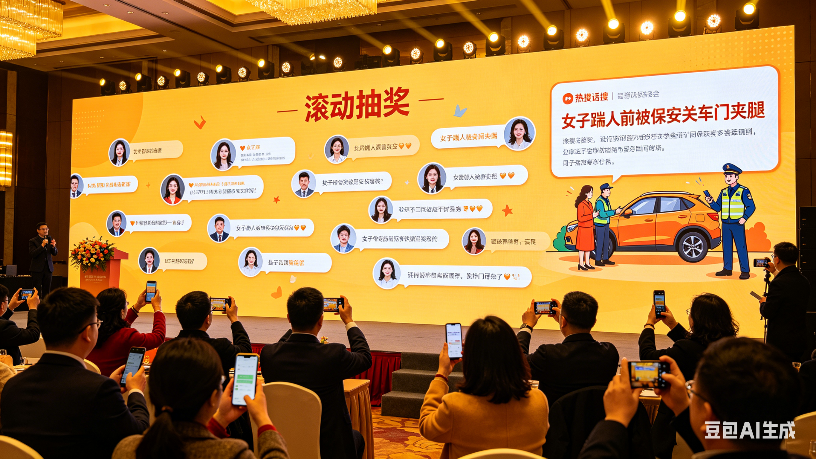 淘气互动搞定客户答谢会会议大屏互动系统，不冷场简单做，轻量化超实用！