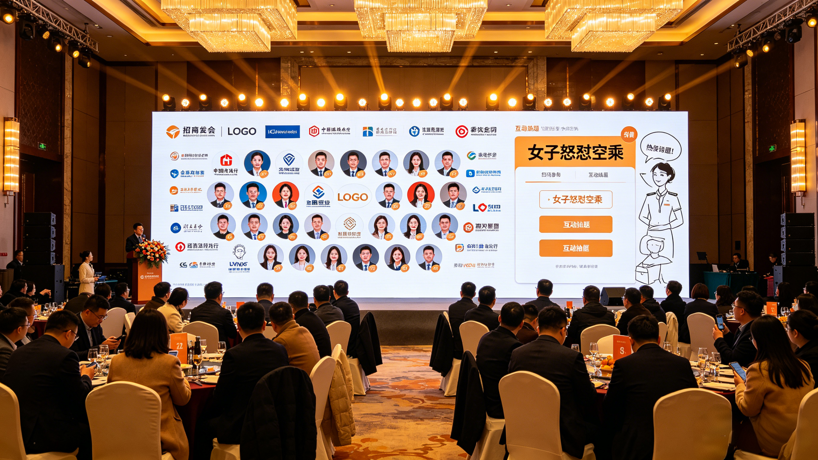为什么招商会都选淘气互动？活动现场大屏抽奖互动系统专业，人气爆棚还一站式！