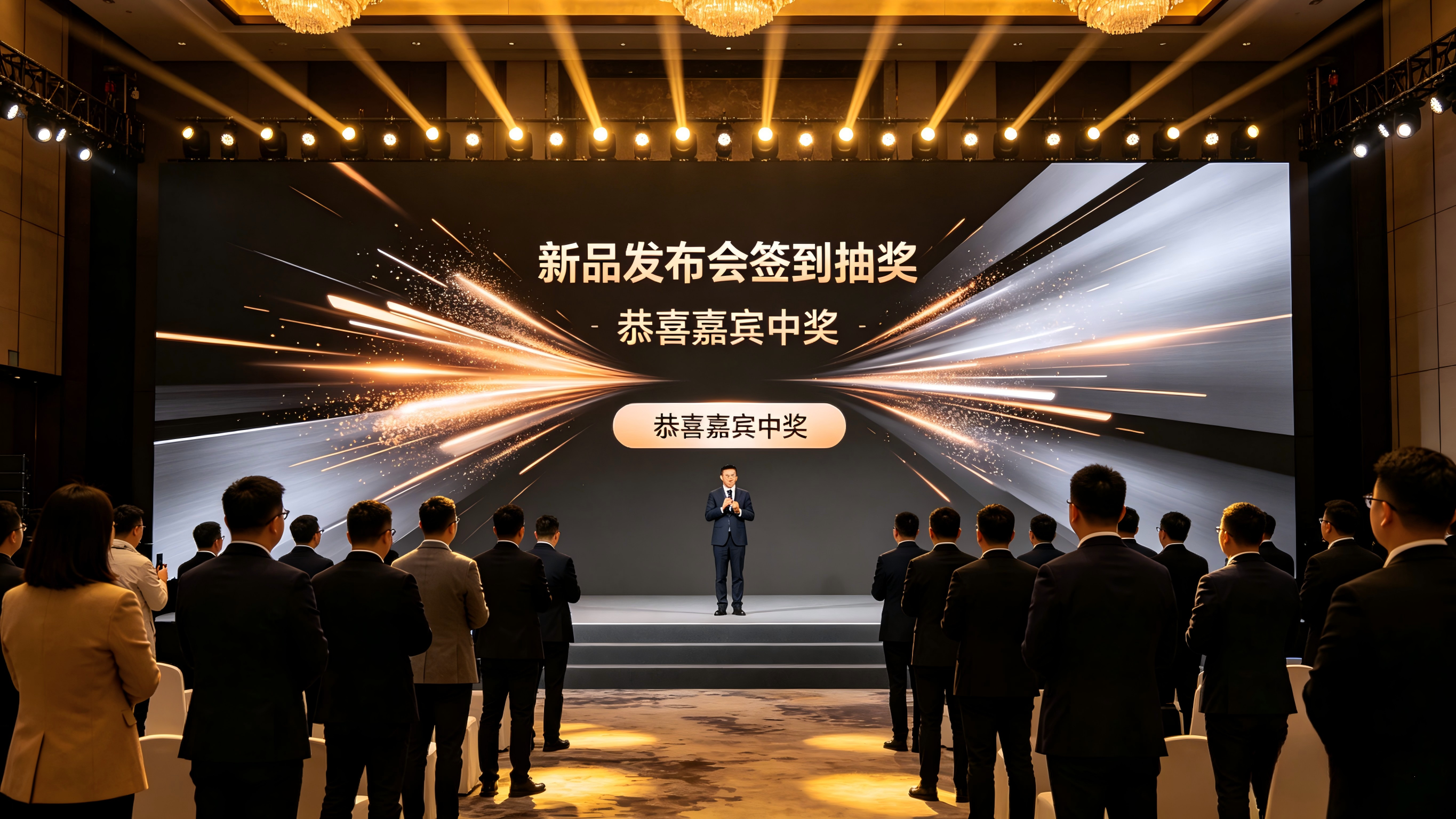 新品发布会快速暖场！大屏签到抽奖简单又好用
