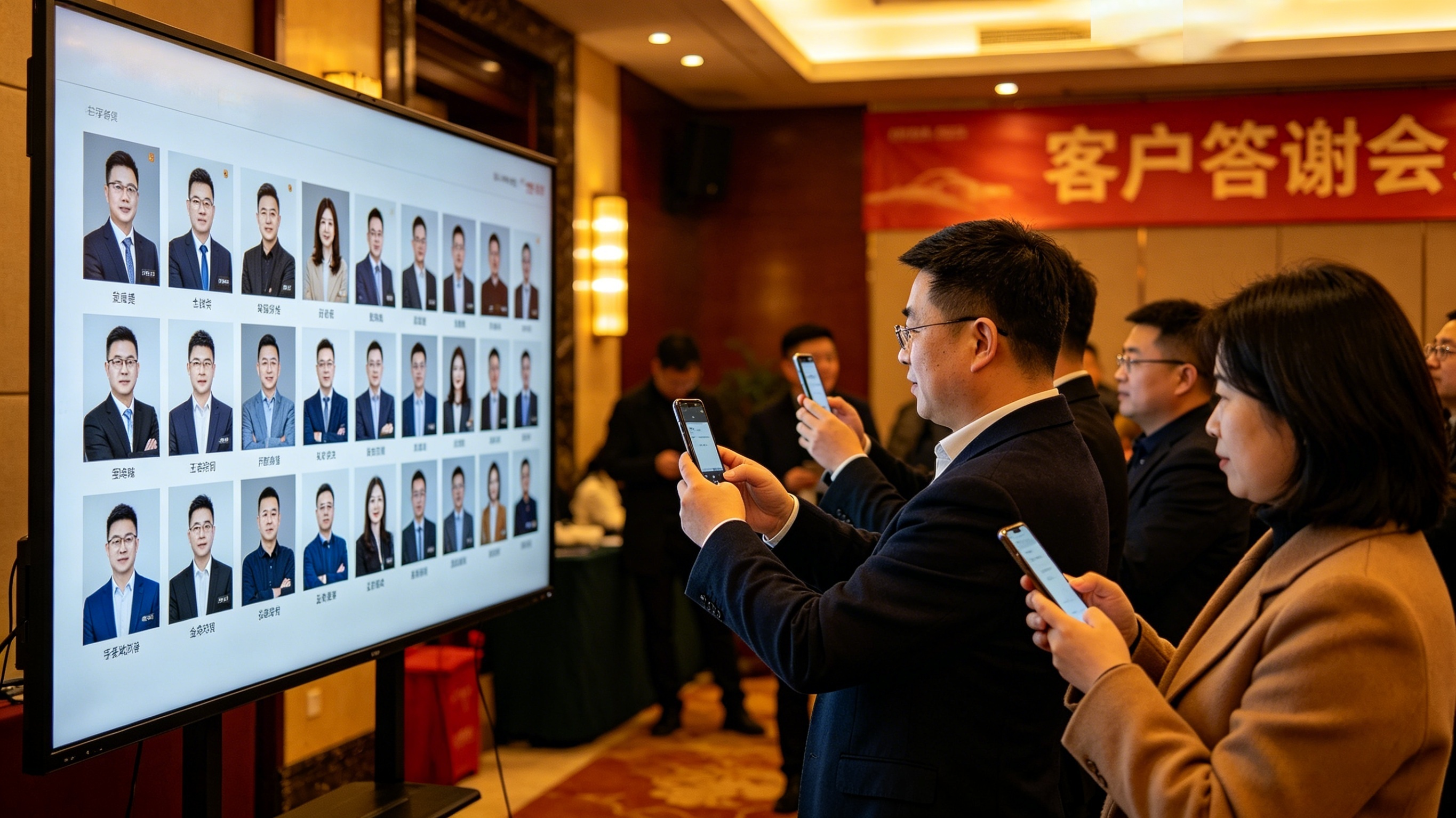 淘气互动助力客户答谢会：活动现场大屏抽奖互动系统让高效便捷，网页操作！