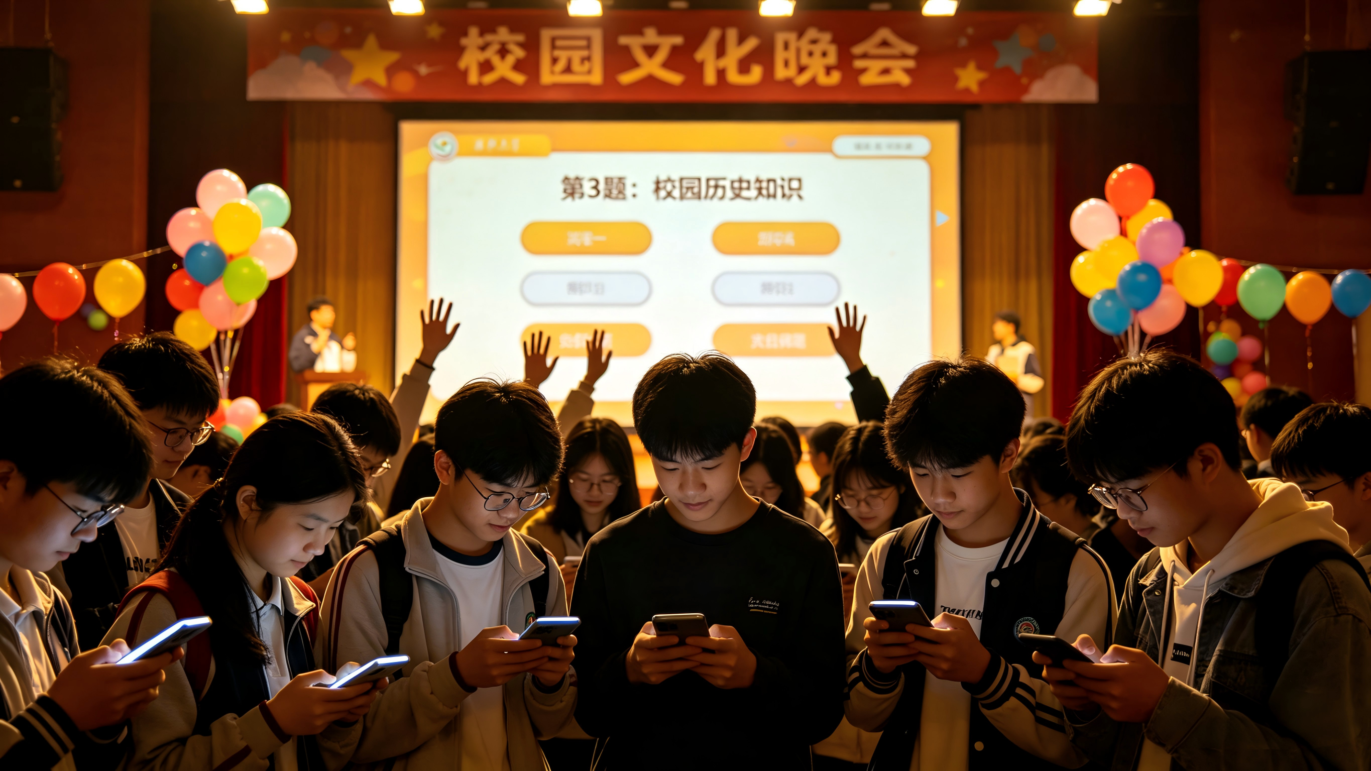 校园活动策划必看：淘气互动活动现场大屏答题互动系统，超吸睛 + 一站式双优势！