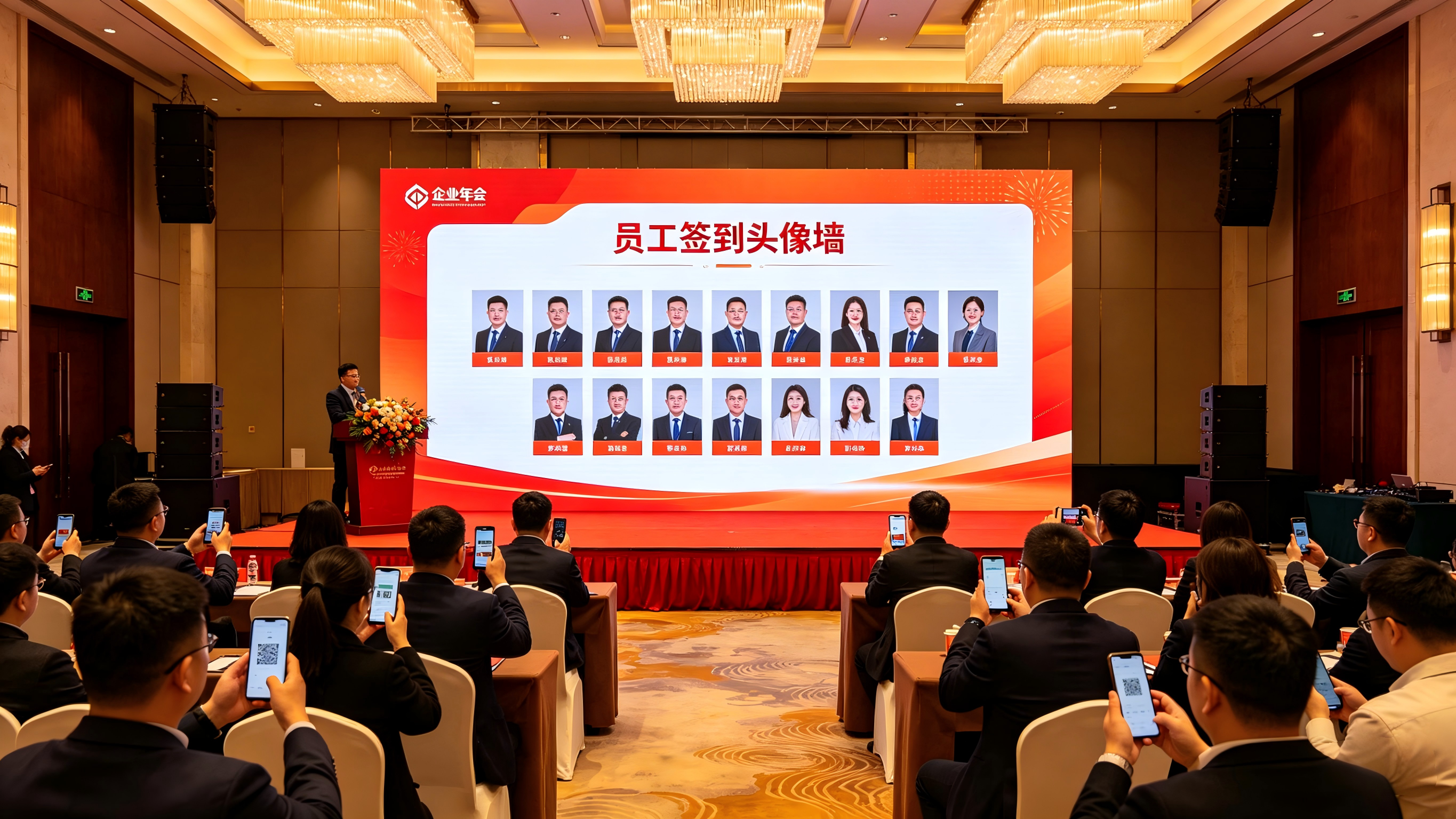 年会用什么互动工具？淘气互动会议大屏互动系统，专业感强！