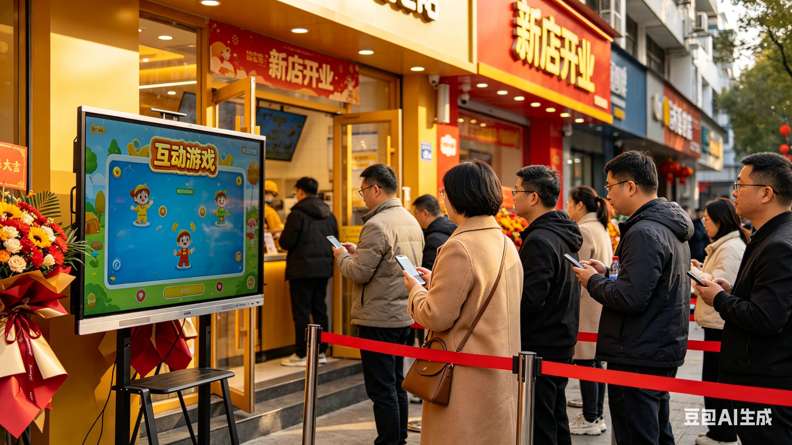 选淘气互动做开业活动活动现场大屏互动游戏系统，氛围拉满还投屏即用，值！