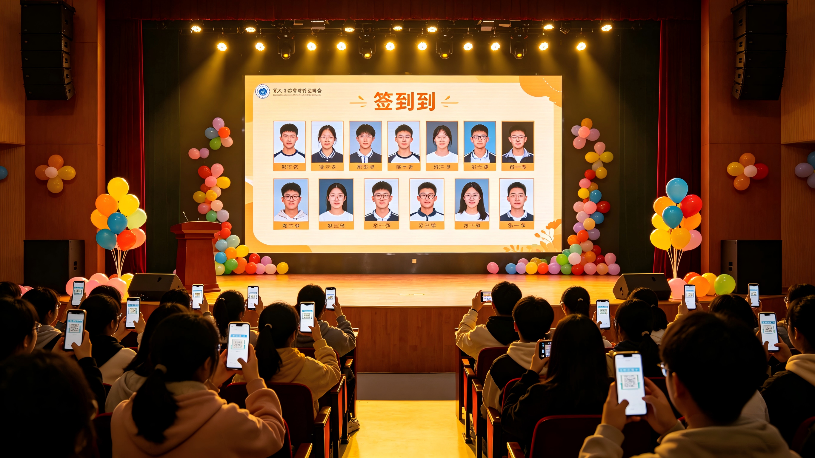 淘气互动让校园活动活动现场大屏互动抽奖系统变简单，省心省力又稳定不卡顿！