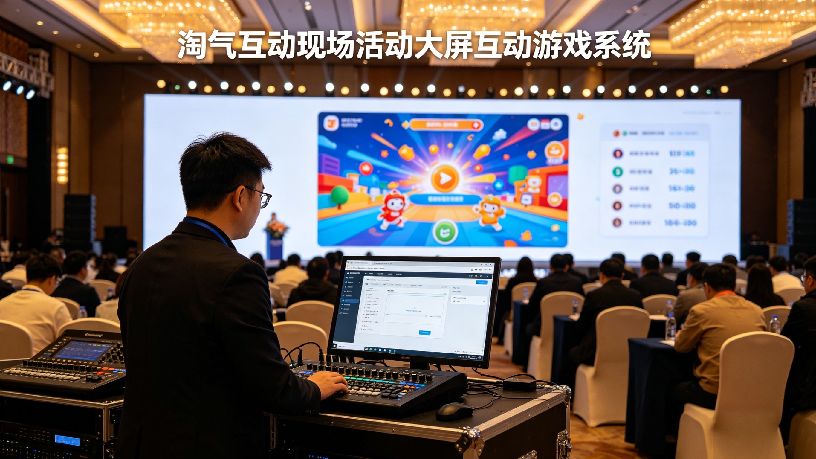 淘气互动助力峰会论坛：活动现场大屏签到抽奖系统让体验升级，网页操作！