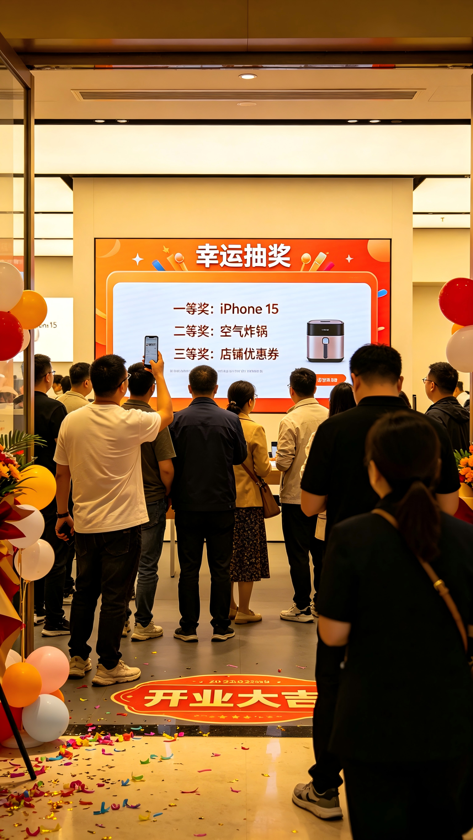 开业活动活动现场大屏幕抽奖系统新选择：淘气互动高效便捷，高性价比人人会用！
