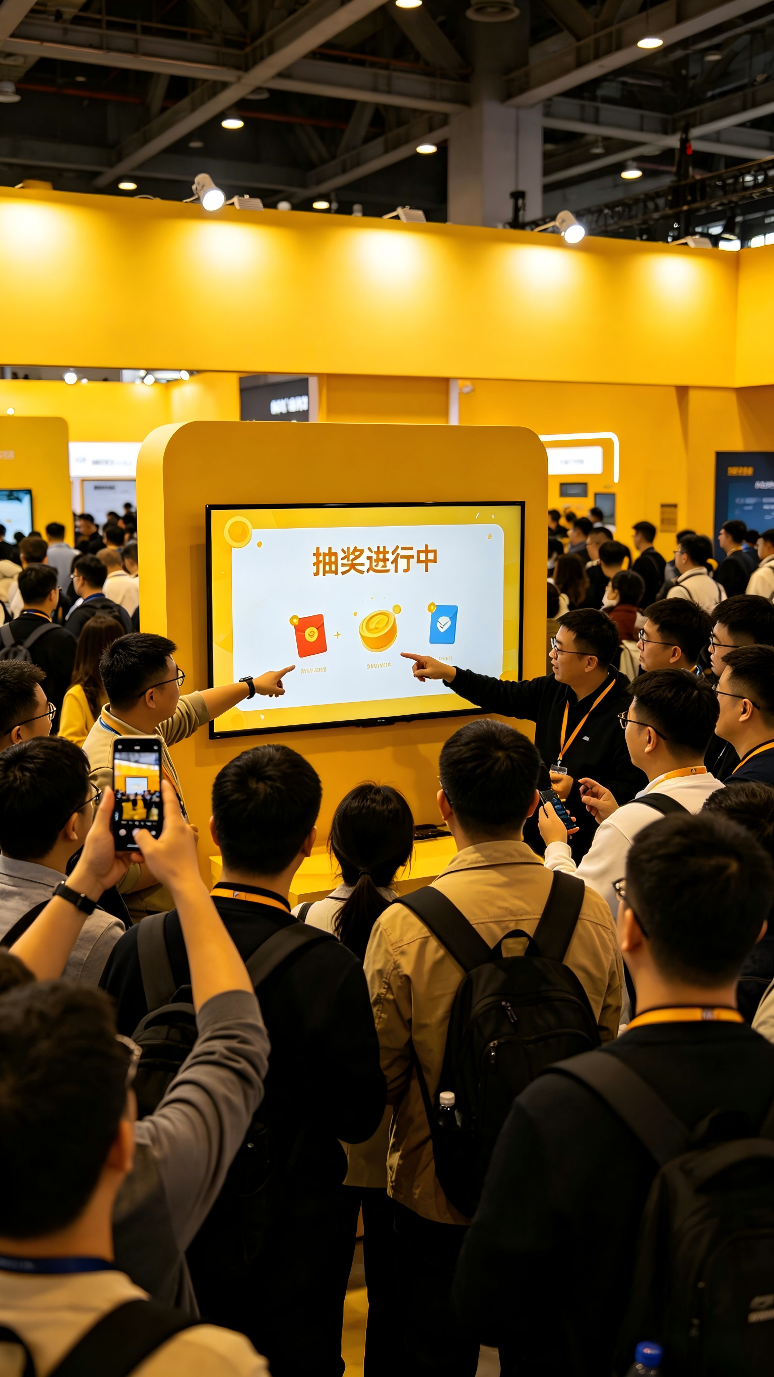 淘气互动搞定展会活动现场大屏幕互动系统，人气爆棚简单做，轻量化超实用！