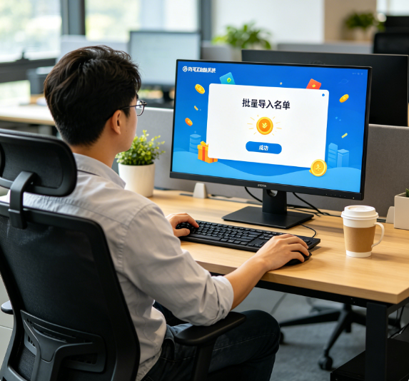 年会抽奖要高效？淘气互动现场大屏滚动抽奖系统，批量导入超省心！