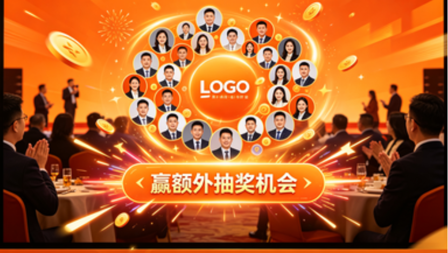 想要年会氛围爆？淘气互动大屏滚动抽奖系统安排，一站式服务超给力！