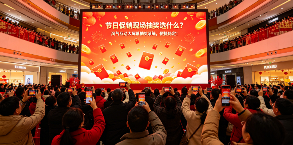 周年庆现场互动选什么？淘气互动大屏幕互动系统，吸睛友好！