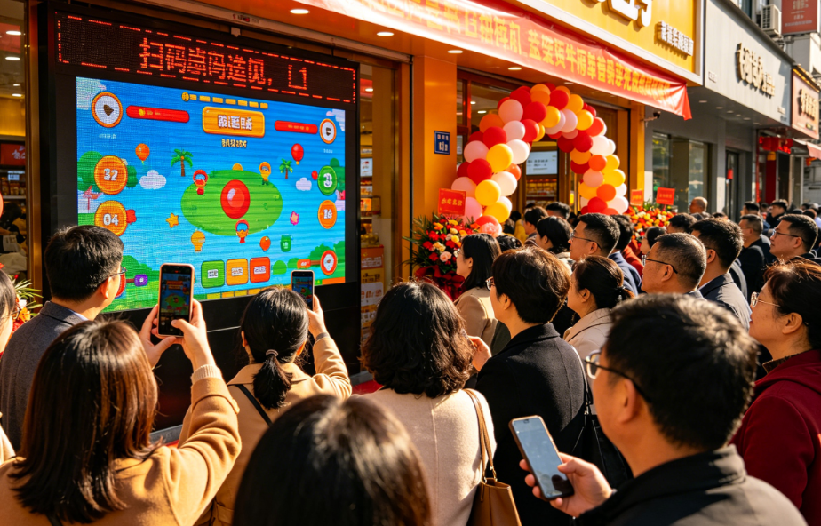 开业没人参与？淘气互动现场大屏互动游戏系统，低门槛参与超积极！