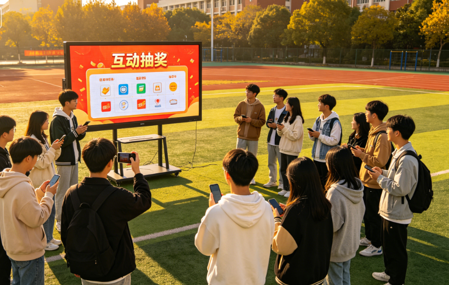 校园活动没人停留？淘气互动现场大屏互动抽奖系统，抽奖赢奖超留住人！