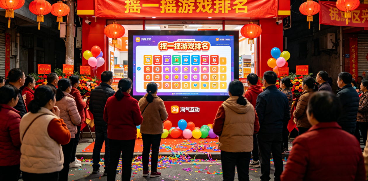 节日促销现场抽奖就用淘气互动，稳定流畅不卡顿！