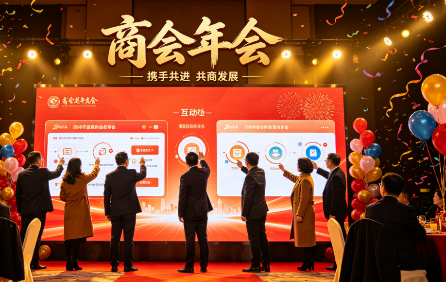 商会年会如何让嘉宾更愿意参与？大屏互动要放在嘉宾最容易参与的时间点