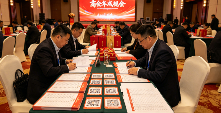 商会年会主办方如何提前准备？先确认名单、二维码、奖项和大屏页面