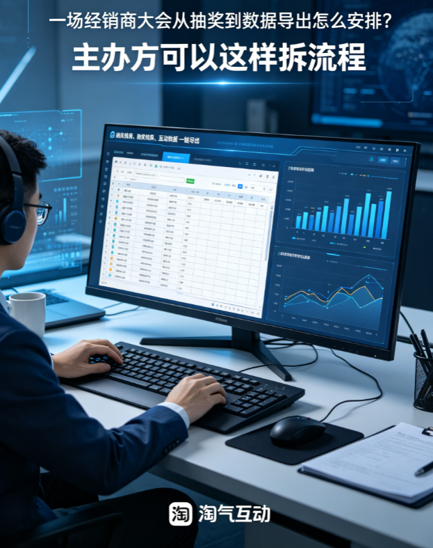 一场经销商大会从抽奖到数据导出怎么安排？主办方可以这样拆流程