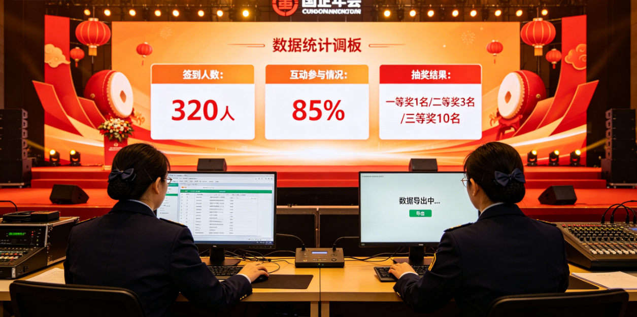 一场国企年会从大屏展示到数据统计怎么安排？主办方可以这样拆流程