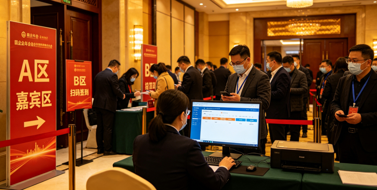 一场国企年会从人员分组到分区签到怎么安排？主办方可以这样拆流程