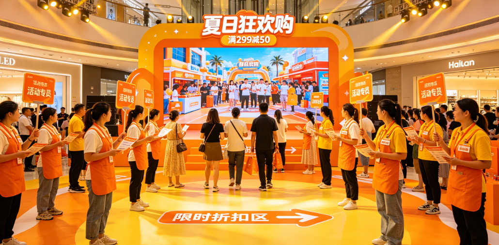 商场促销活动从报名进入审核容易乱？先把人员和大屏节点定好