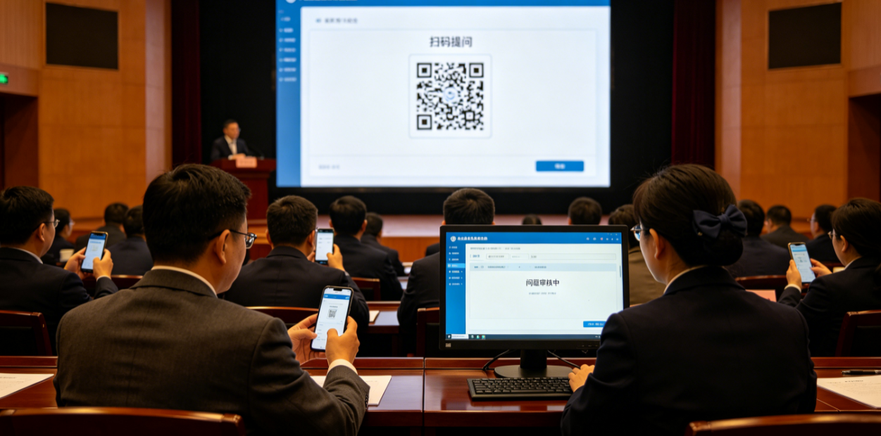 互动提问在职工大会里怎么安排？不要只看功能页面