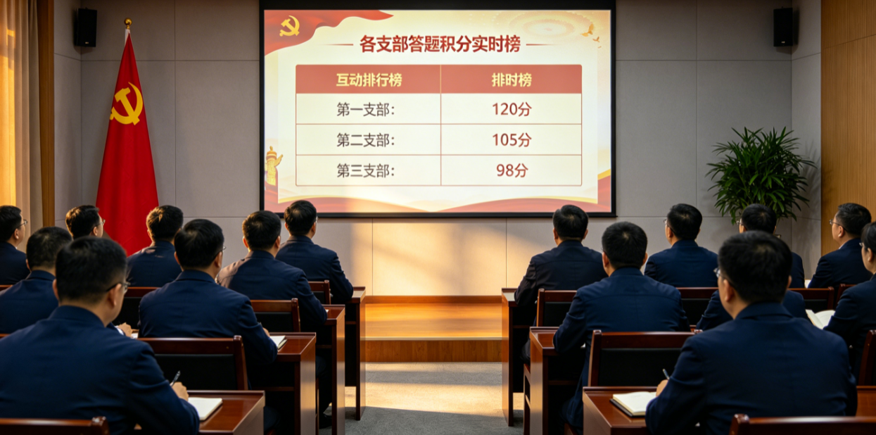 互动排行榜怎么配合党建活动现场节奏？入口和大屏都要想好