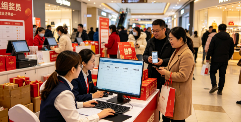 人员分组在商场促销活动里怎么安排？不要只看功能页面