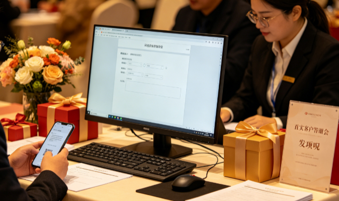 客户答谢会匿名问卷的提交方式，决定能否回访到个人
