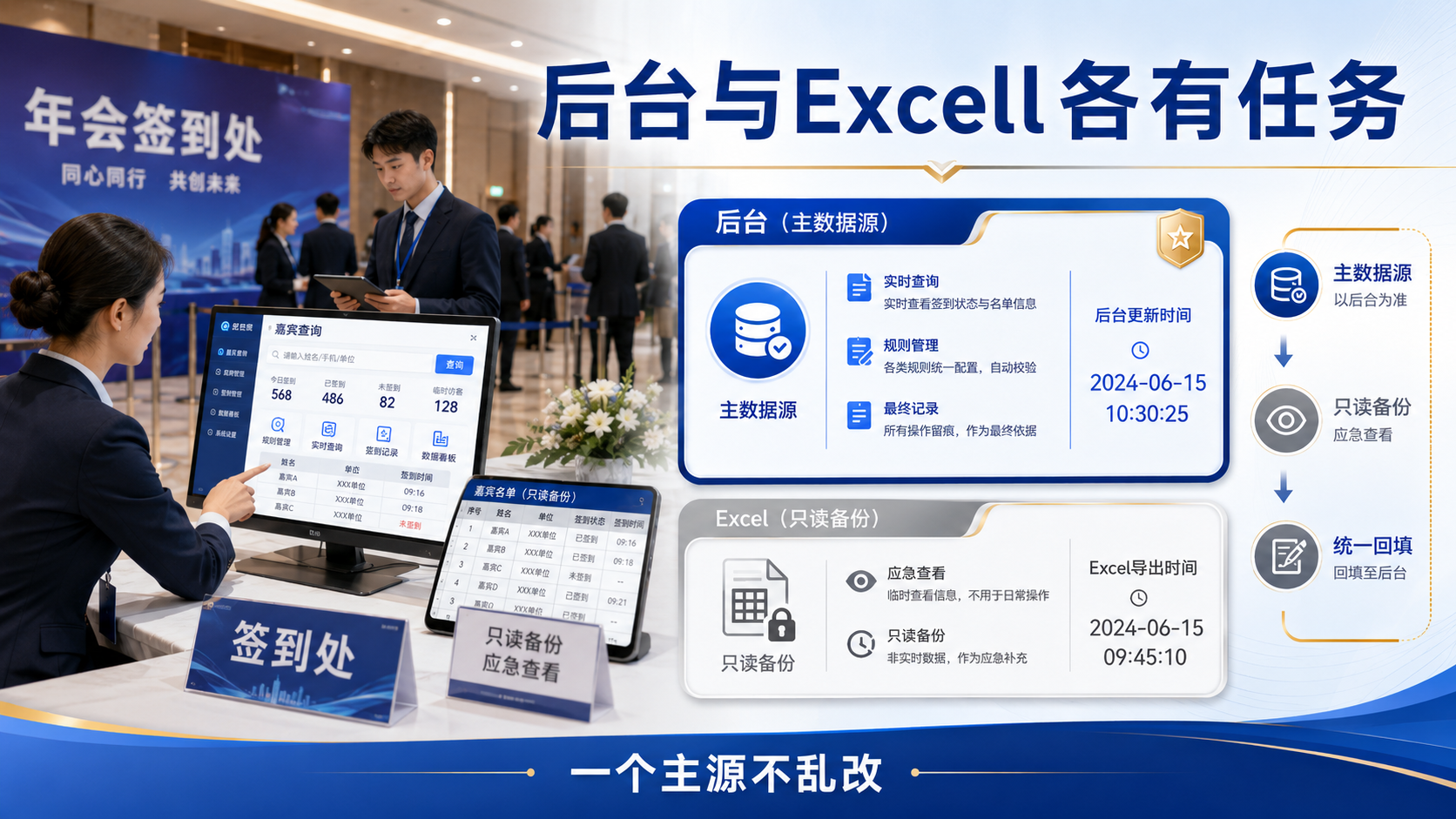 国企年会名单用Excel备份还是查后台？两种方式任务不同