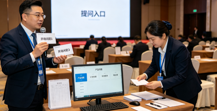 订货会提问环节没人开口不是小事，活动前要把预案做好