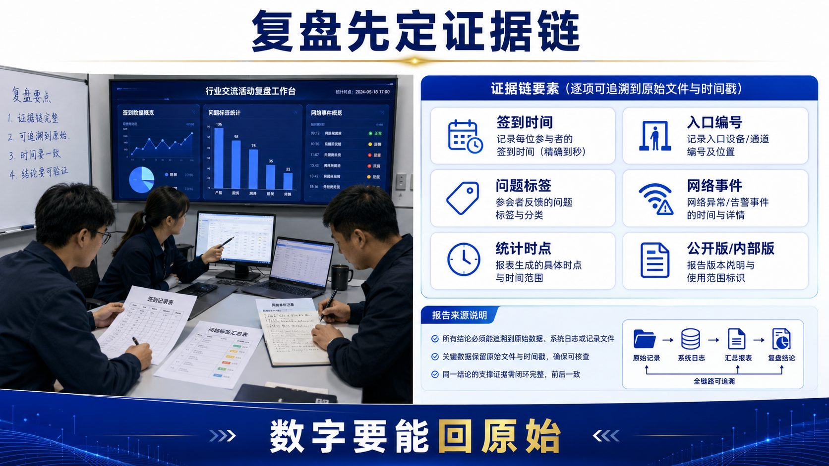 行业交流会做正式活动，无数据复盘和会后报告导出该怎么选？