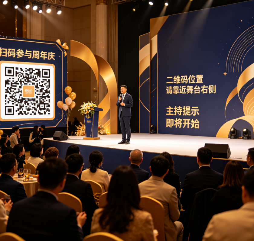 周年庆活动参与人数少怎么办？先检查二维码位置和主持提示