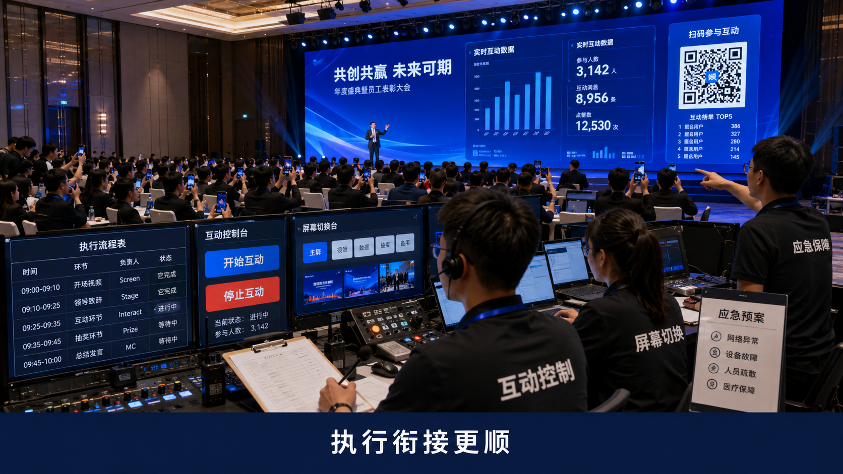 大型活动现场执行容易出现哪些问题？互动流程和人员分工如何提前规划