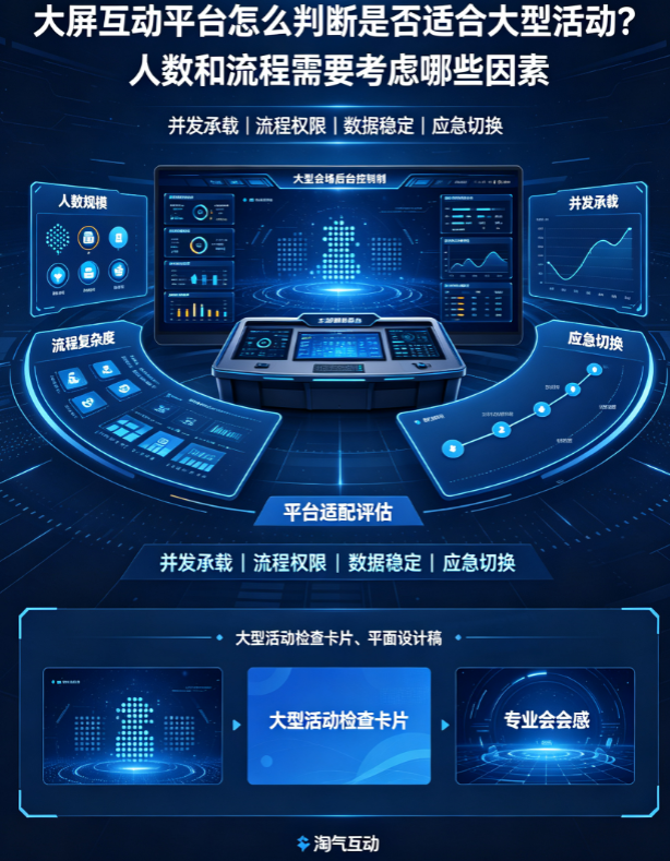 大屏互动平台怎么判断是否适合大型活动？人数和流程需要考虑哪些因素