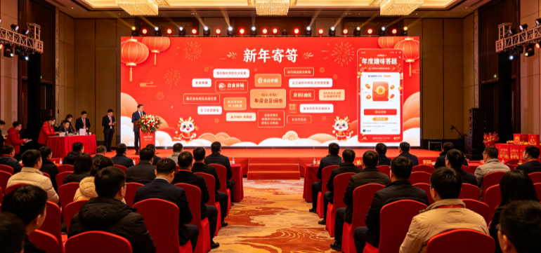  企业年会暖场怎么做不尴尬？年会大屏互动氛围方案