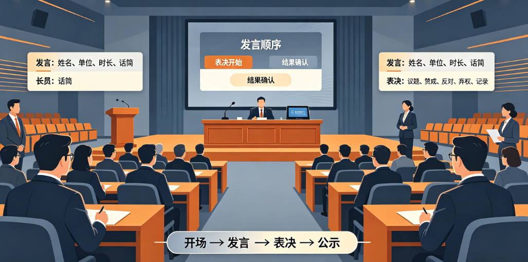 协会会员大会首页现场执行怎么减少遗漏？发言顺序与表决环节边界分别确认