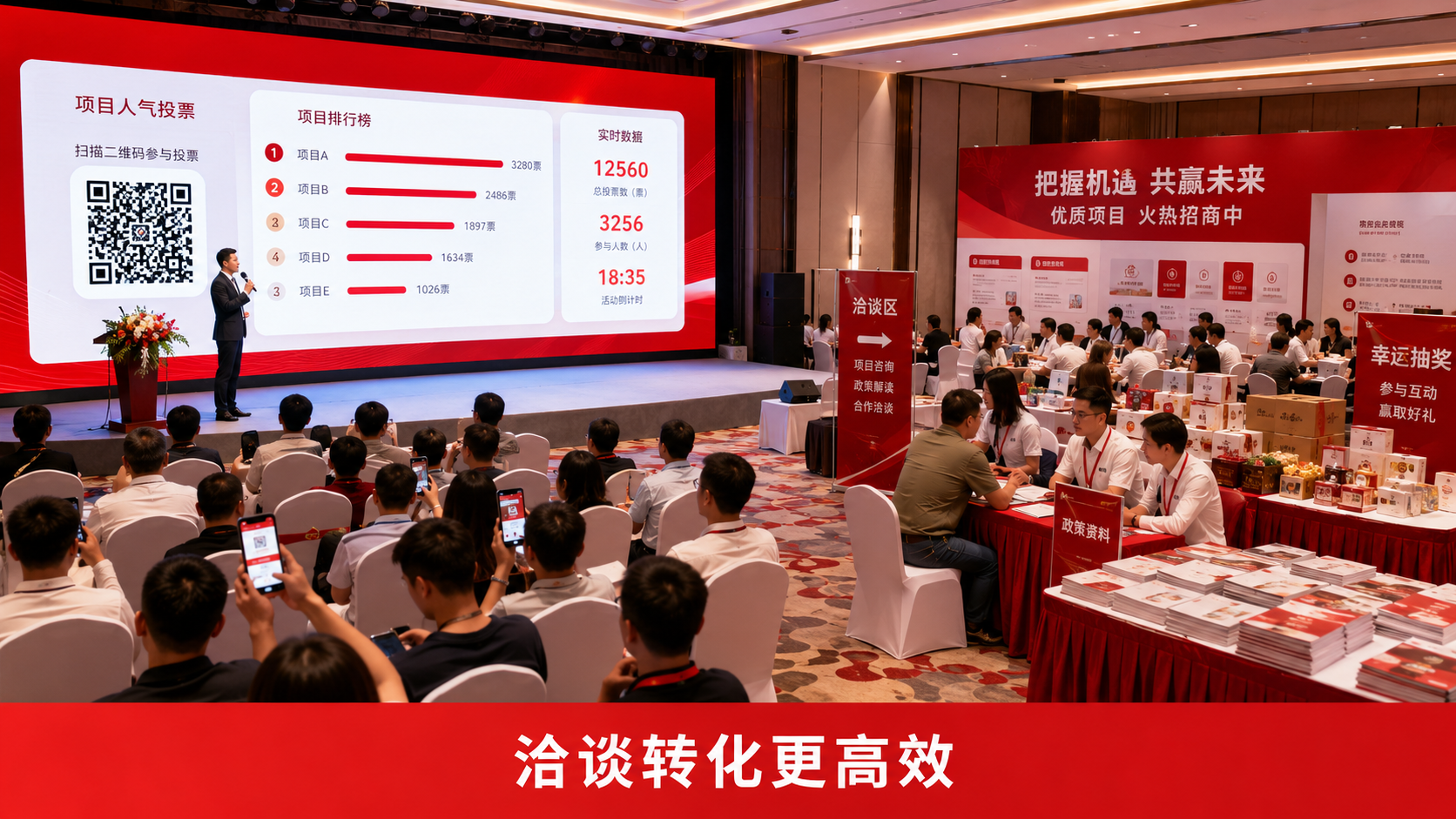 招商加盟会使用普通抽奖与投票容易卡在哪？从项目标签检查到洽谈区