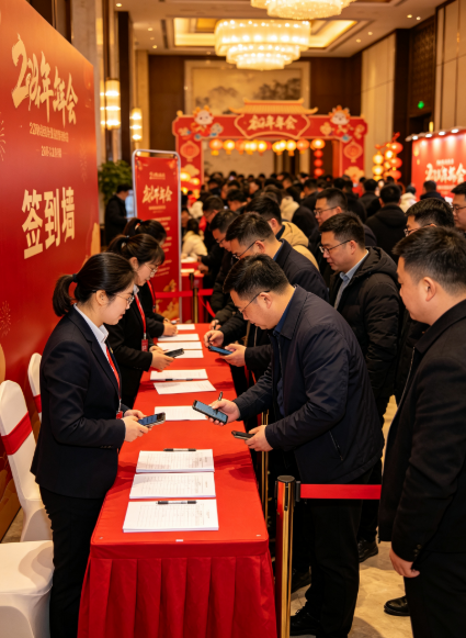 企业年会签到墙和3D签到怎么选？现场人员怎么配合