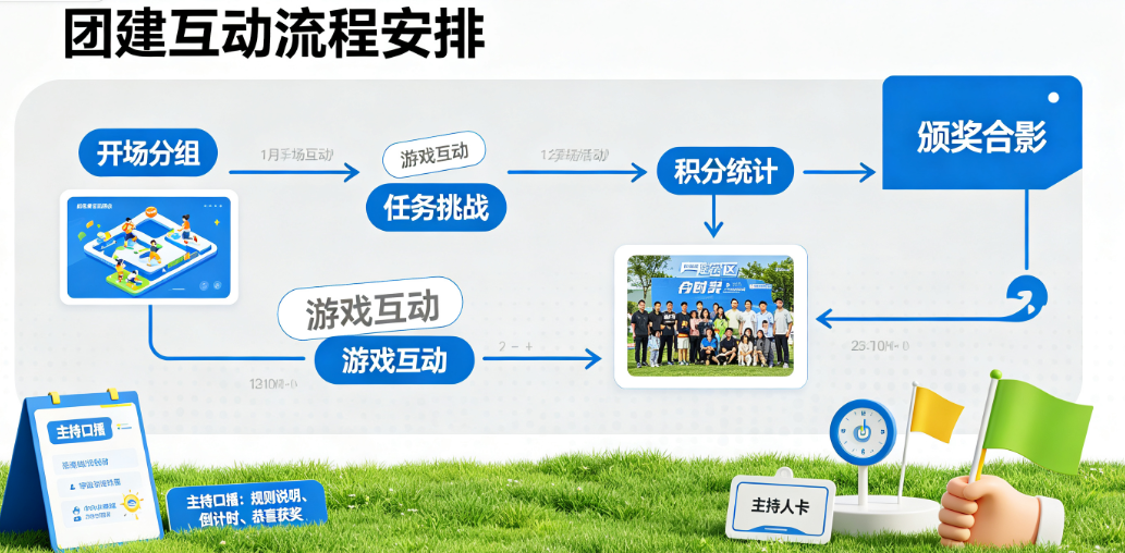 团建活动互动流程怎么排？主持口播怎么安排