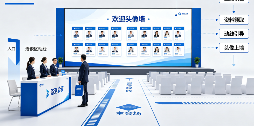 招商加盟会答题、签到和上墙如何连接上下环节？先确定洽谈区动线再衔接资料袋