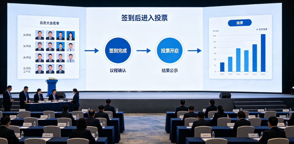 会员大会签到、上墙和投票前后怎么衔接？秘书处口径和议程顺序要分清顺序
