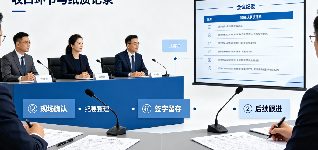 会议论坛收口环节怎么安排？纸质记录怎么承接