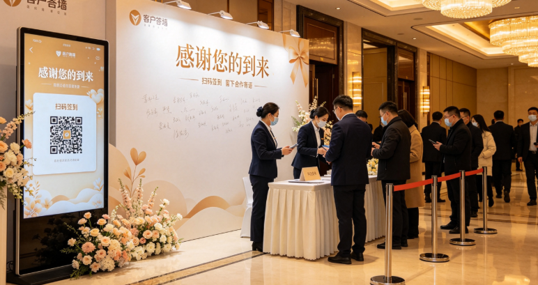 客户答谢会签到墙怎么安排？备用页面怎么准备