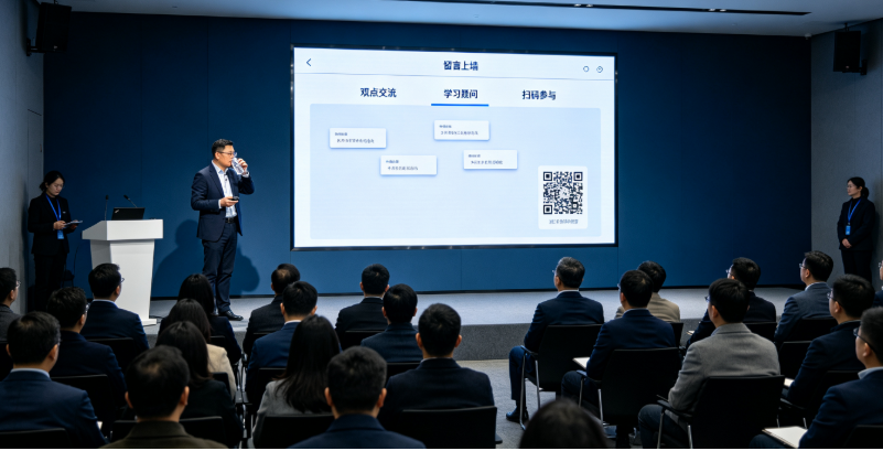 企业培训会课程章节进入忙点时，答题与投票怎样接到助教站位？