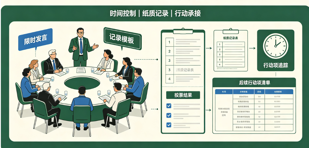 行业交流会互动环节拖时间怎么办？纸质记录怎么承接