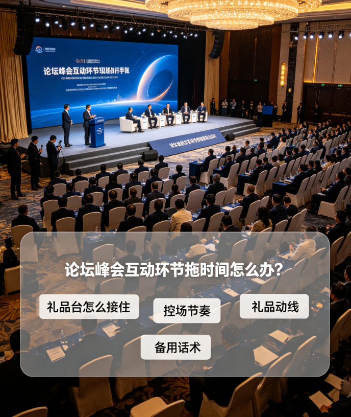 论坛峰会互动环节拖时间怎么办？礼品台怎么接住