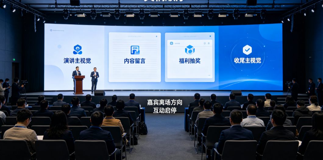  嘉宾演讲会上墙与普通抽奖流程怎么排不抢节奏？看离场方向和演讲文件命名的先后关系