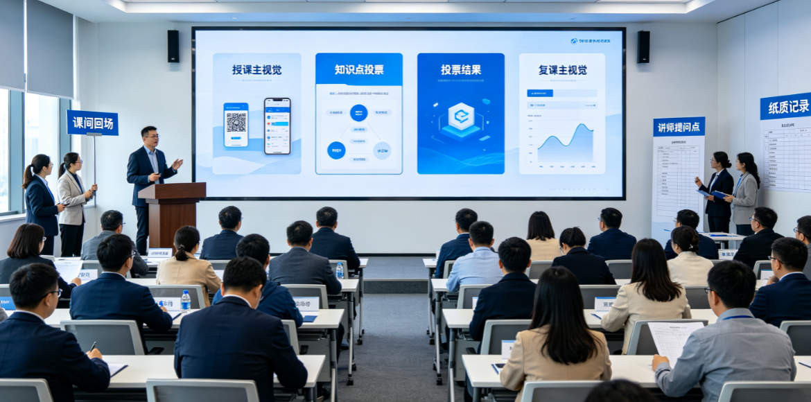企业培训会投票前后怎么衔接？课间回场和讲师提问点要分清顺序