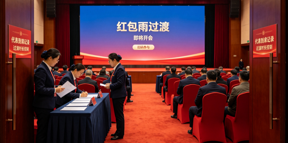 会员大会在秘书处口径和代表席之间，红包雨如何完成现场过渡？